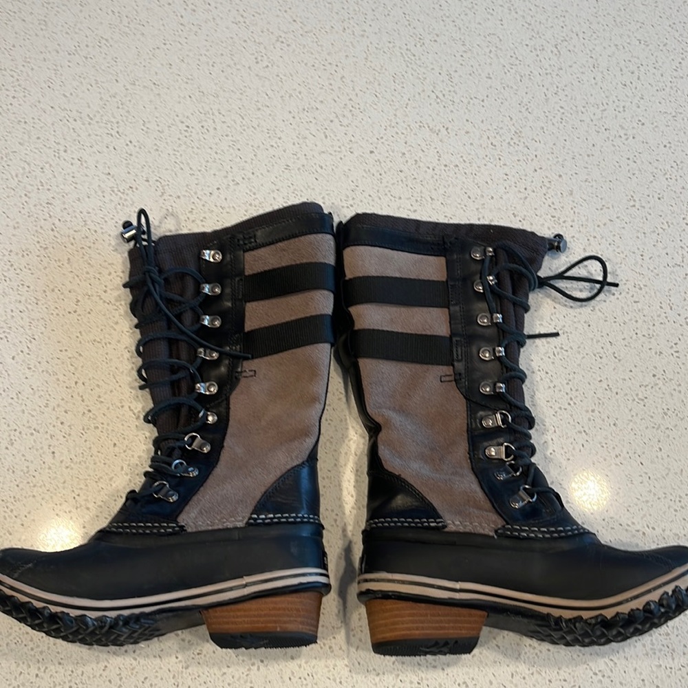 Sorel Conquest Carly Size 7 Black/brown